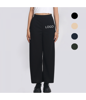 Customized high waisted zippered wear pants outdoor casual wear pants for women