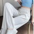 Long Pants for Women Summer High Waist Sag Wide Leg Trousers Women's Straight Stacked Baggy Pants